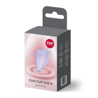 Менструальна чаша Fun Factory FUN CUP SIZE B Purple, багаторазова, діаметр 4,3 см, об’єм 30 мл — Переглянути зображення 5