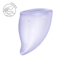 Менструальна чаша Fun Factory FUN CUP SIZE B Purple, багаторазова, діаметр 4,3 см, об’єм 30 мл — Переглянути зображення 3