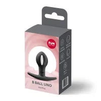 Анальна пробка Fun Factory B BALLS UNO Black, рухома кулька всередині — Переглянути зображення 7