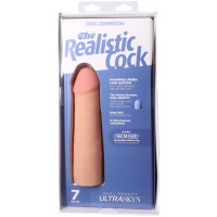 Фаллоимитатор Doc Johnson The Realistic Cock ULTRASKYN - 7 Inch Vanilla — Просмотреть изображение 9