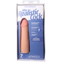 Фалоімітатор Doc Johnson The Realistic Cock ULTRASKYN - 7 Inch Vanilla — Переглянути зображення 9