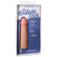 Фаллоимитатор Doc Johnson The Realistic Cock ULTRASKYN - 7 Inch Vanilla — Просмотреть изображение 8