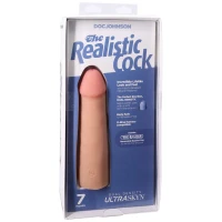 Фалоімітатор Doc Johnson The Realistic Cock ULTRASKYN - 7 Inch Vanilla — Переглянути зображення 8