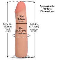 Фаллоимитатор Doc Johnson The Realistic Cock ULTRASKYN - 7 Inch Vanilla — Просмотреть изображение 5