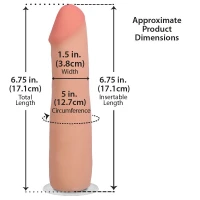 Фалоімітатор Doc Johnson The Realistic Cock ULTRASKYN - 7 Inch Vanilla — Переглянути зображення 5