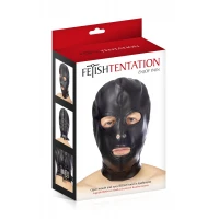 Капюшон для БДСМ з відкритими очима і ротом Fetish Tentation Open mouth and eyes BDSM hood — Переглянути зображення 3