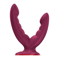 Подвійний фалоімітатор Fun Factory RYDE Wine Red (м'яте паковання!!!) — Переглянути зображення 1