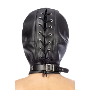 Капюшон для БДСМ з відкритими очима і ротом Fetish Tentation Open mouth and eyes BDSM hood