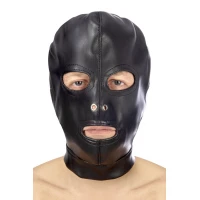 Капюшон для БДСМ з відкритими очима і ротом Fetish Tentation Open mouth and eyes BDSM hood — Переглянути зображення 1