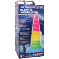 Фэнтезийный фаллоимитатор Doc Johnson Vac-U-Lock x Fantasy Fuckers Unicorn Horn (мятая упаковка!!!) — Просмотреть изображение 3