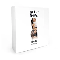 Еротичний костюм секретарки Art of Sex - Nicole, розмір L-2XL, спідниця, топ, окуляри — Просмотреть изображение 3