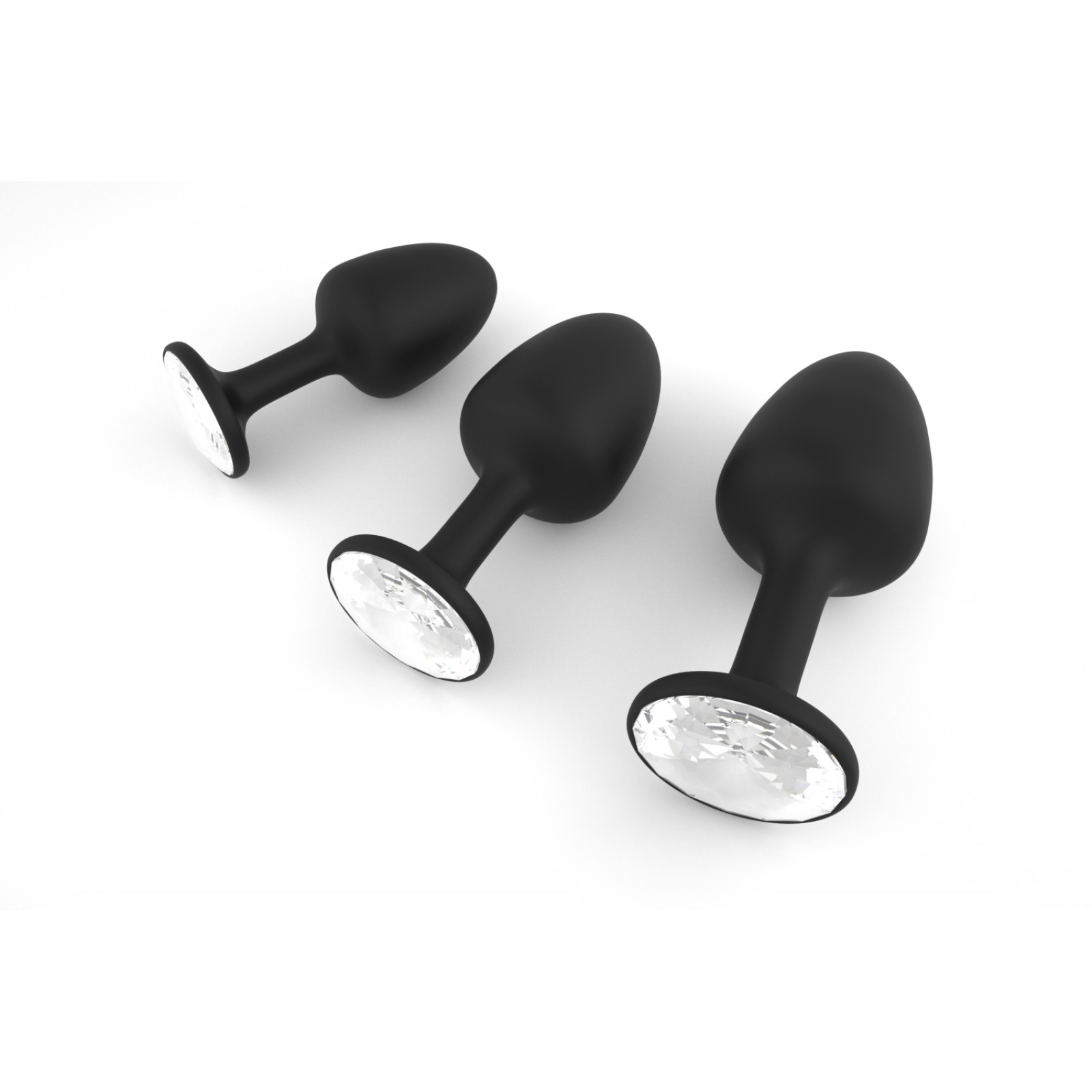 Анальна пробка Dorcel Geisha Plug Diamond L з кулькою всередині, створює вібрації, макс. діаметр 4см