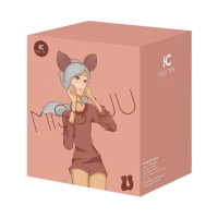 Вакуумний стимулятор з вібрацією KISTOY Miss UU Orange, іграшка 2-в-1 — Переглянути зображення 4