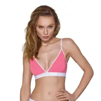 Спортивний топ з подвійними бретелями Passion PS007 TOP S, pink — Просмотреть изображение 1