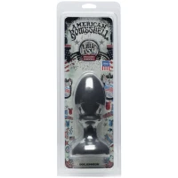 Анальна пробка Doc Johnson American Bombshell Little Boy - Gun Metal, діаметр 5,59 см — Просмотреть изображение 2