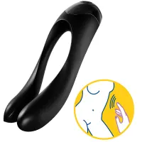 Вібратор на палець Satisfyer Candy Cane Black — Переглянути зображення 5
