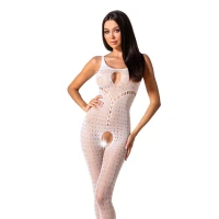 Бодістокінг з доступом до інтимних місць Passion BS078 white — Просмотреть изображение 1