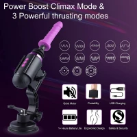 Міні секс-машина Hismith Mini Capsule Sex-Machine with Strong Suction Cup, потужна, перезаряджувана — Переглянути зображення 3