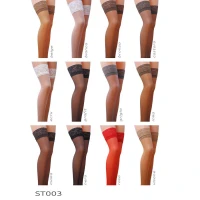 Панчохи Passion ST003 3/4 beige, класичні, на ажурній силіконовій резинці — Переглянути зображення 6