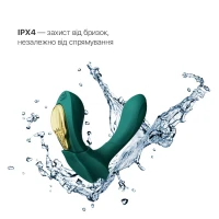 Смарт-вібратор у трусики Zalo - AYA Turquoise Green, насадка та пульт ДК — Переглянути зображення 5
