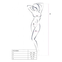 Бодистокинг Passion ECO BS005 red, плотный, открытый доступ, имитация подвязок