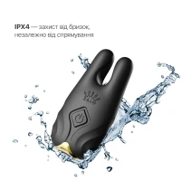Смарт-вібратор для грудей Zalo - Nave Obsidian Black, пульт ДК, робота через додаток — Переглянути зображення 5