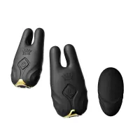 Смарт-вібратор для грудей Zalo - Nave Obsidian Black, пульт ДК, робота через додаток — Переглянути зображення 1