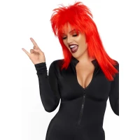 Перука рок-зірки Leg Avenue Unisex rockstar wig Red, унісекс, 53 см — Переглянути зображення 3