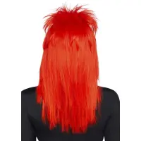 Перука рок-зірки Leg Avenue Unisex rockstar wig Red, унісекс, 53 см — Переглянути зображення 2