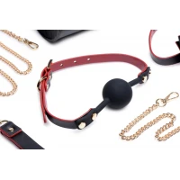 Набір БДСМ з дорожньою сумкою Master Series: Bow — Luxury BDSM Set With Travel Bag, 11 предметів — Просмотреть изображение 4