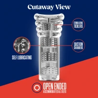 Мастурбатор Blush Rize – Luz Glow in the Dark Masturbator – Clear, всмоктування, світиться в темряві — Переглянути зображення 4