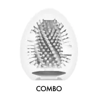 Мастурбатор-яйце Tenga Egg Combo, щільний TPE, пробник лубриканту 5 мл — Переглянути зображення 3