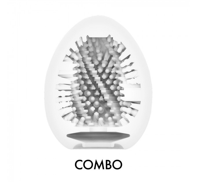 Мастурбатор-яйце Tenga Egg Combo, щільний TPE, пробник лубриканту 5 мл