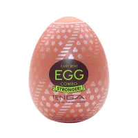 Мастурбатор-яйце Tenga Egg Combo, щільний TPE, пробник лубриканту 5 мл — Переглянути зображення 1