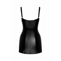 Сукня Noir Handmade F320 Starlet, S, під латекс, міні, блискавка по всій довжині, кільце на поясі — Переглянути зображення 8