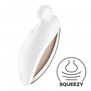 Вібратор для зовнішньої стимуляції Satisfyer Spot On 2 White, дуже потужний, гнучкий відросток