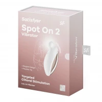 Вібратор для зовнішньої стимуляції Satisfyer Spot On 2 White, дуже потужний, гнучкий відросток — Переглянути зображення 12