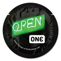 Набір презервативів ONE Glowing Pleasures, 100 шт, світяться в темряві, зі змазкою, паковання-тубус — Просмотреть изображение 5