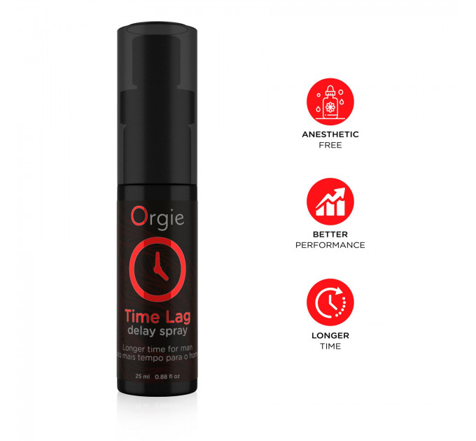 Спрей-пролонгатор Orgie Time Lag Delay Spray, 25 мл, без анестетиків, з пантенолом
