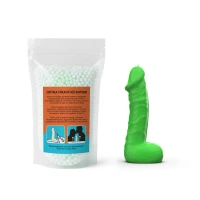 Свеча в виде члена Чистий Кайф MEDIUM Green — Просмотреть изображение 4