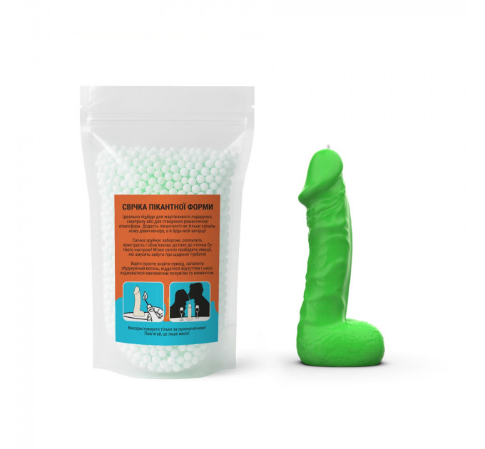 Свічка у вигляді члена Чистий Кайф MEDIUM Green