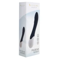 Вібратор S Pleasures Premium Phoenix, для точки G, чорний, водостійкий, 16 видів вібрації, нагрів — Переглянути зображення 3