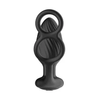 Анальна вібропробка Nexus Tornado Cock and Ball Ring обертання+вібрація, ерекційне кільце, пульт — Переглянути зображення 4