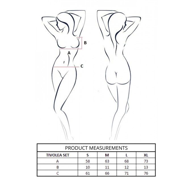 Комплект Passion TIVOLEA SET violet L