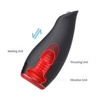 Мастурбатор Otouch Pleasure Engine, 7 режимів вібрації, 5 режимів фрикцій, підігрів, джойстик — Переглянути зображення 7