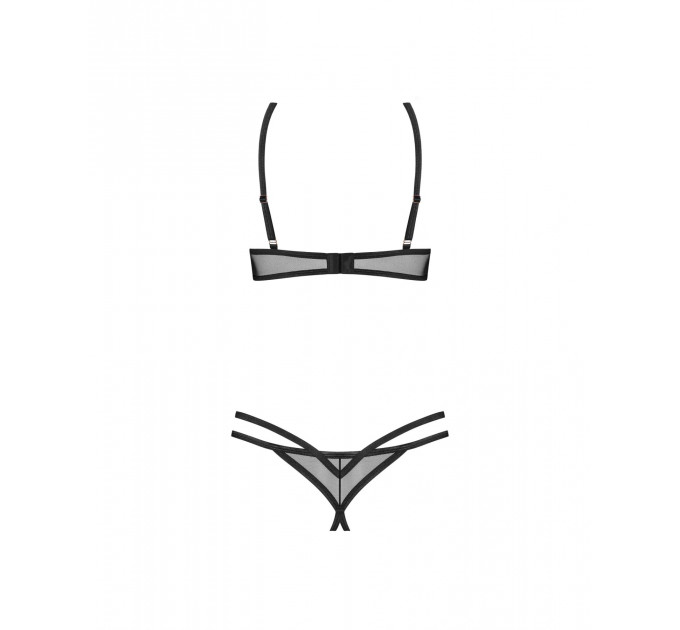 Комплект Obsessive Euridia 2-pcs crotchless set XL/2XL
