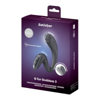 Вагінально-кліторальний вібратор Satisfyer G for Goddess 3 Dark Grey, 2 мотори — Переглянути зображення 6