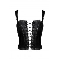 Корсет Noir Handmade F379 Dominae Frontbind PVC Corset Top XS — Просмотреть изображение 6