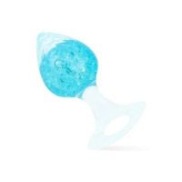 Анальна пробка Liebe Seele Heart-shaped Crystal Anal Plug - Blue Small