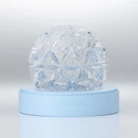 Мастурбатор Tenga Geo Glacier Clear, новий матеріал, інтенсивні блоки — фото 2